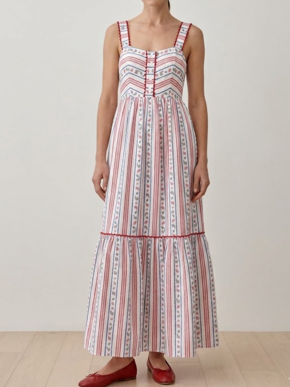 NWT C&C California Tiered Maxi Dress
